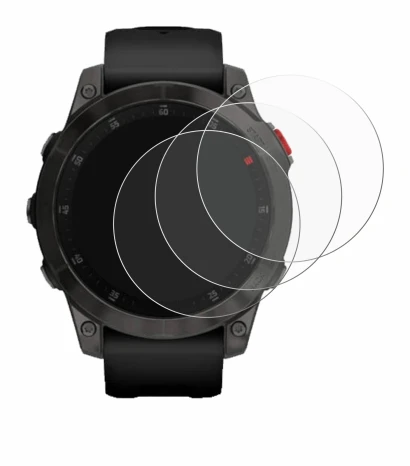 Image of the device Garmin epix (Gen. 2) with a wide variety of screen protectors.