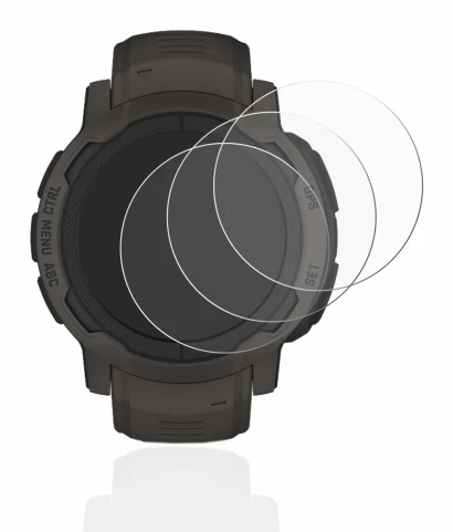 Image of the device Garmin Instinct 2 with a wide variety of screen protectors.