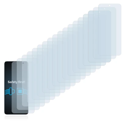 Image of the device Honor X8 with a wide variety of screen protectors.
