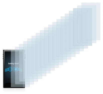 Image of the device Astell&Kern Kann Max with a wide variety of screen protectors.