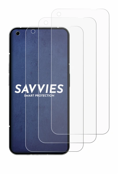 Image of the device Nothing Phone (1) with a wide variety of screen protectors.