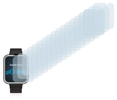 Image of the device Pthtechus X32 with a wide variety of screen protectors.