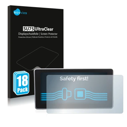 Front side of a product packaging with the brand logo Savvies. Next to it is the device Audi A4 B9 2016 shown with the corresp