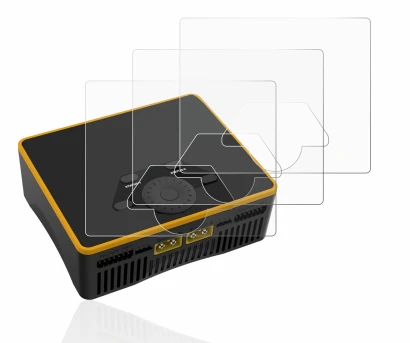 Image of the device Junsi iCharger DX6 with a wide variety of screen protectors.