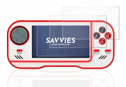 Image of the device Blaze Evercade with a wide variety of screen protectors.