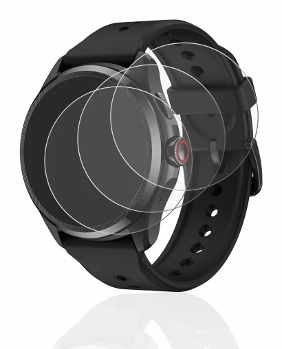 Image of the device Mobvoi TicWatch Pro 5 with a wide variety of screen protectors.