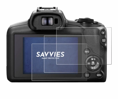 Image of the device Canon EOS R100 with a wide variety of screen protectors.