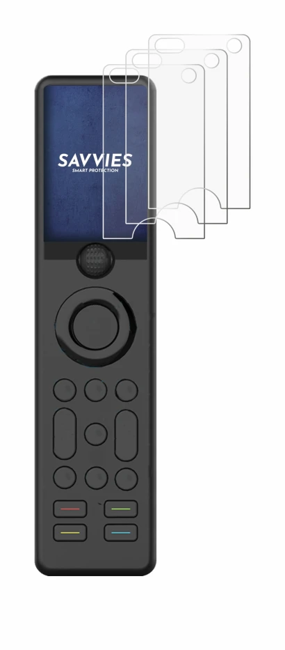 Image of the device Sofabaton X1 with a wide variety of screen protectors.