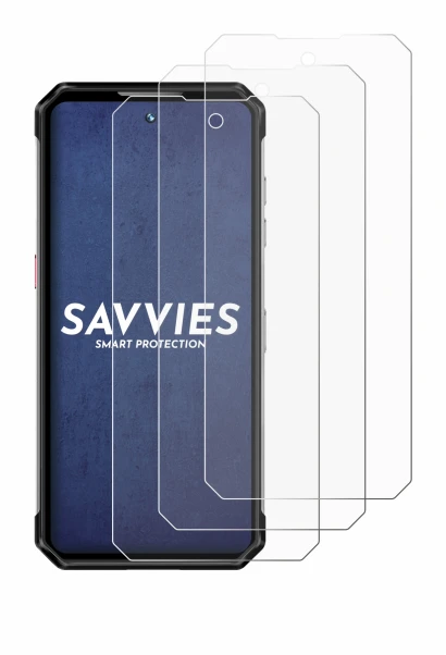 Image of the device Oukitel WP21 Ultra with a wide variety of screen protectors.