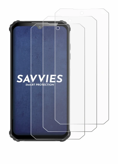 Image of the device Oukitel WP22 with a wide variety of screen protectors.