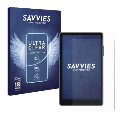 Front side of a product packaging with the brand logo Savvies. Next to it is the device Keystone 3 Pro shown with the correspo