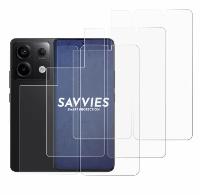 Image of the device Xiaomi Redmi Note 13 Pro 5G (Front+Back) with a wide variety of screen protectors.