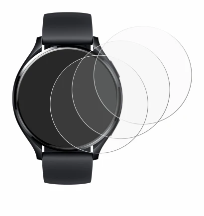 Image of the device Xiaomi Watch 2 with a wide variety of screen protectors.