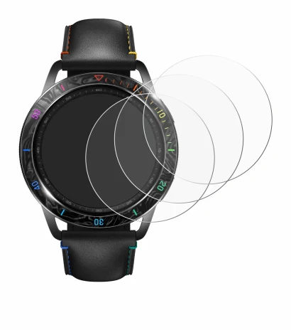 Image of the device Xiaomi Watch S3 with a wide variety of screen protectors.