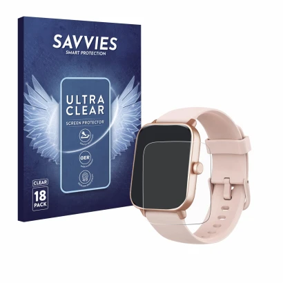 Front side of a product packaging with the brand logo Savvies. Next to it is the device Enomir IDW19 shown with the correspond