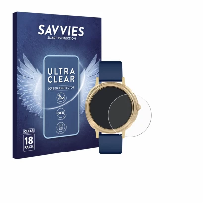 Front side of a product packaging with the brand logo Savvies. Next to it is the device Reflex Active Series 25 shown with the