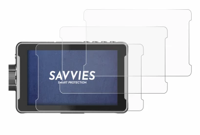 Image of the device Viltrox DC-550 Pro with a wide variety of screen protectors.