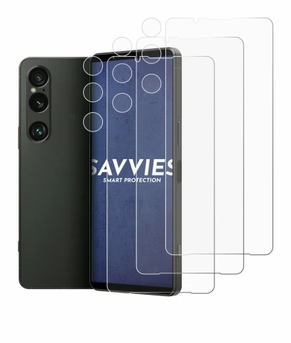 Image of the device Sony Xperia 1 VI (Front+Camera) with a wide variety of screen protectors.
