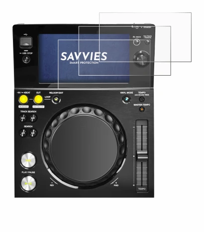 Image of the device Pioneer XDJ -700 with a wide variety of screen protectors.