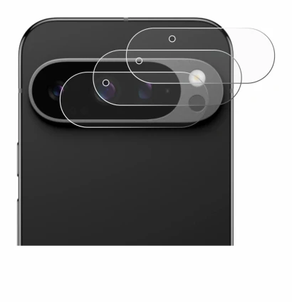 Image of the device Google Pixel 9 Pro (ONLY Camera Lens) with a wide variety of screen protectors.