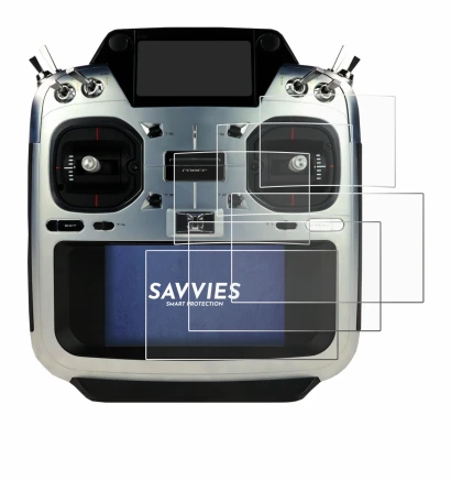 Image of the device Futaba T26SZ with a wide variety of screen protectors.