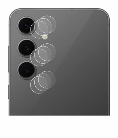 Image of the device Samsung Galaxy S24 FE (ONLY Camera Lens) with a wide variety of screen protectors.