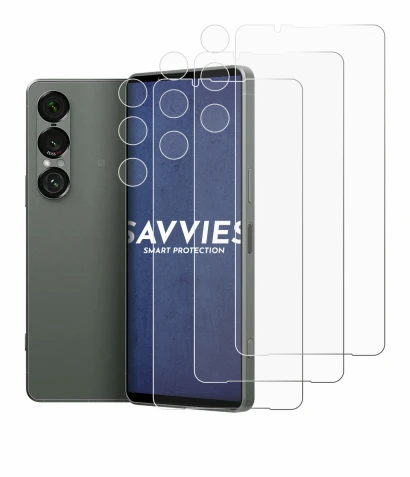 Image of the device Sony Xperia 1 VII (Front+Camera) with a wide variety of screen protectors.