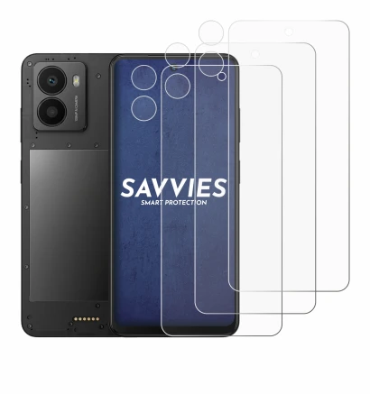 Image of the device Xplora HMD Fusion X1 (Front+Camera) with a wide variety of screen protectors.