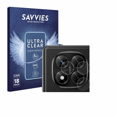 Front side of a product packaging with the brand logo Savvies. Next to it is the device Xiaomi Redmi Note 14 Pro 4G (ONLY Came