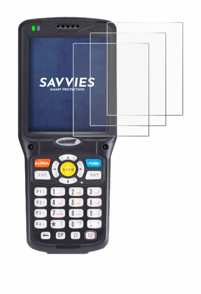 Image of the device Unitech HT510 with a wide variety of screen protectors.