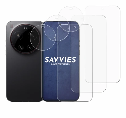 Image of the device Xiaomi 17 Ultra (Front+Camera) with a wide variety of screen protectors.