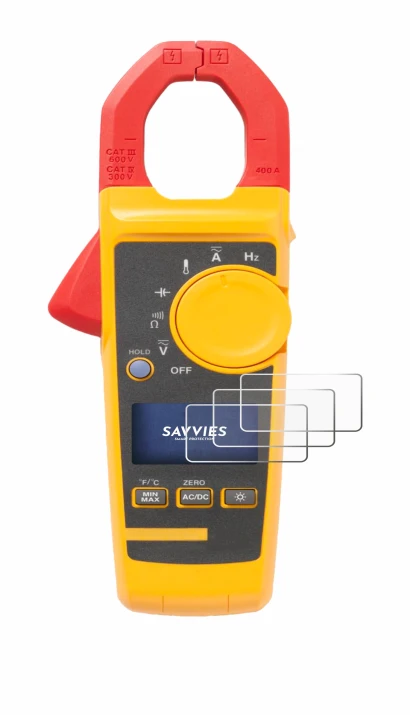 Image of the device Fluke 325 with a wide variety of screen protectors.