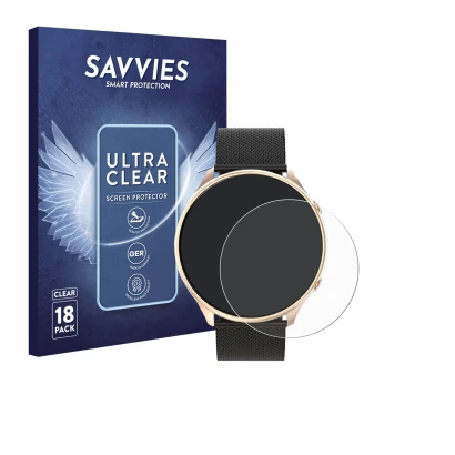 Front side of a product packaging with the brand logo Savvies. Next to it is the device Miecgth S51 1.39" shown with the corre