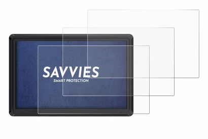 Image of the device Feelworld FW568 V3 6" with a wide variety of screen protectors.