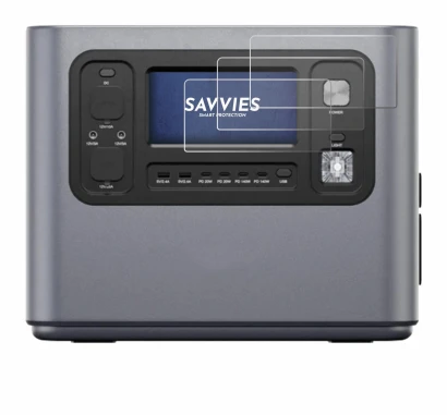 Image of the device Aferiy P280 with a wide variety of screen protectors.