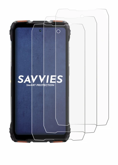 Image of the device Blackview Rock 3 with a wide variety of screen protectors.