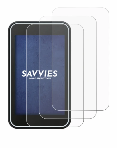 Image of the device Shot Scope H50 with a wide variety of screen protectors.