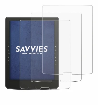 Image of the device inkBOOK Solaris with a wide variety of screen protectors.