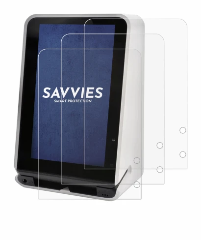 Image of the device SENVEND UX700 with a wide variety of screen protectors.