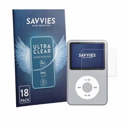 Front side of a product packaging with the brand logo Savvies. Next to it is the device innioasis Y1 shown with the correspond