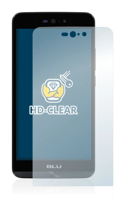 Image of the device BLU Dash X LTE with a wide variety of screen protectors.