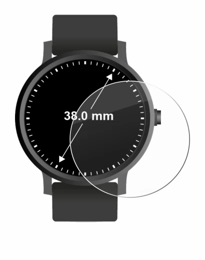 Image of the device Watches (Circular, ø: 38 mm) with a wide variety of screen protectors.