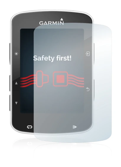 Image of the device Garmin Edge 820 with a wide variety of screen protectors.