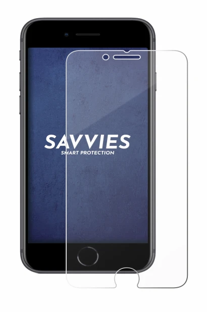 Image of the device Apple iPhone 8 with a wide variety of screen protectors.
