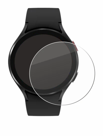 Image of the device Samsung Galaxy Watch 4 (44mm) with a wide variety of screen protectors.
