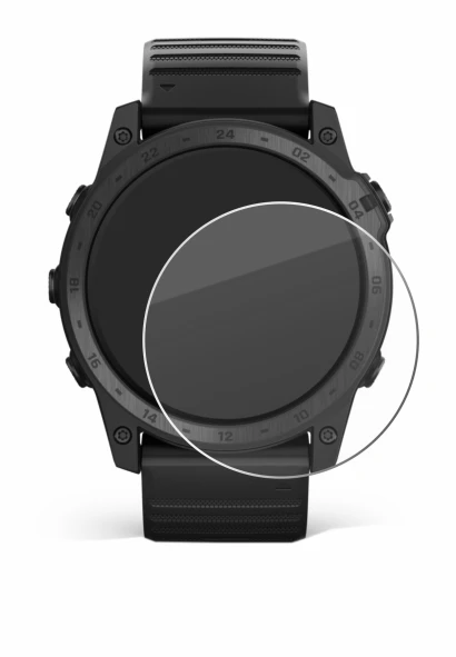 Image of the device Garmin Tactix 7 Pro with a wide variety of screen protectors.