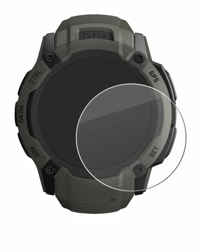 Image of the device Garmin Instinct 2X Solar with a wide variety of screen protectors.