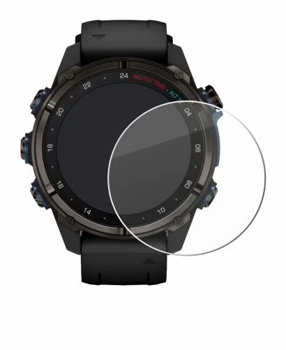 Image of the device Garmin Descent Mk3i (43 mm) with a wide variety of screen protectors.
