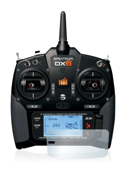 Image of the device Spektrum DX6 with a wide variety of screen protectors.