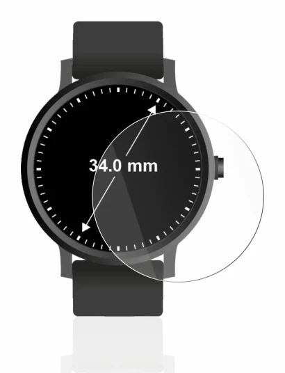 Image of the device Watches (Circular, ø: 34 mm) with a wide variety of screen protectors.